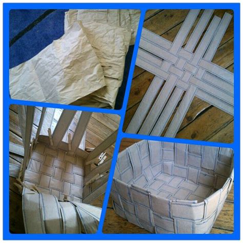 Recycled paper basket | Paper basket, Recycled paper, Recycling