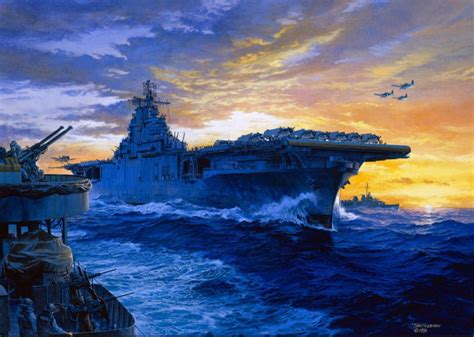 "USS Yorktown" by Tom Freeman. Navy Seal Wallpaper, Army Wallpaper ...