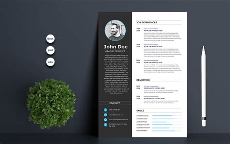 John Doe Resume/CV Template Resume Template - TemplateMonster