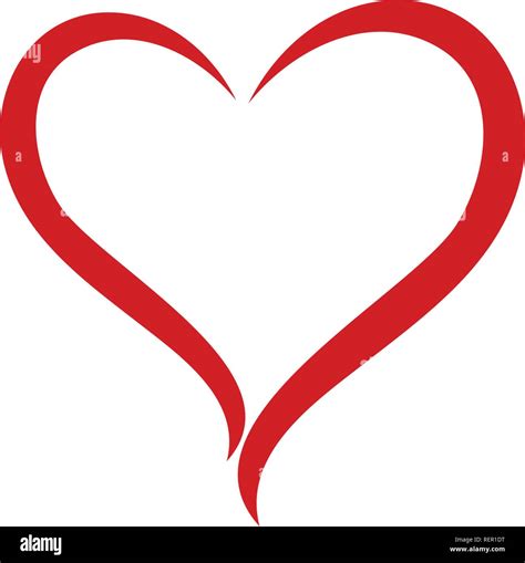 Love heart red logo and symbol Stock Vector Image & Art - Alamy