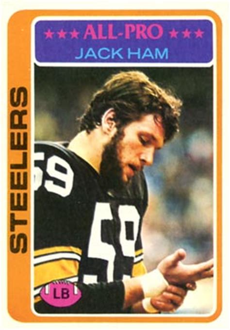 1978 Topps Jack Ham #450 Football Card Value Price Guide