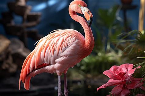 Premium AI Image | Flamingo_closeup