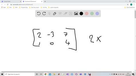 Find the dimension of each matrix. Identify any s…