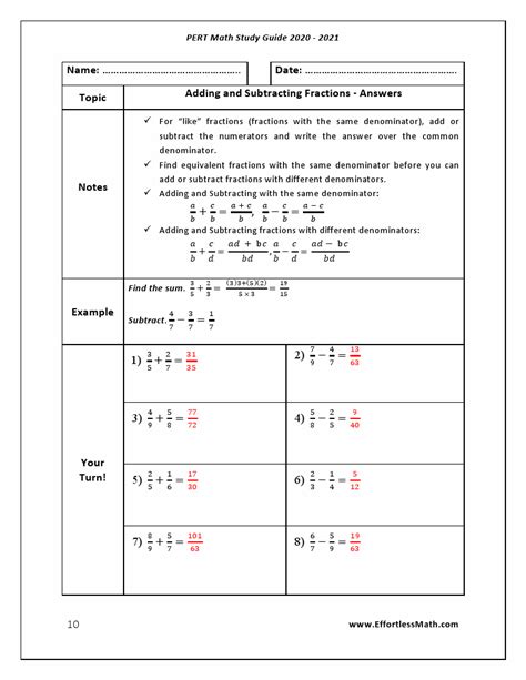 PERT Math Study Guide 2020 – 2021: A Comprehensive Review and Step-By ...