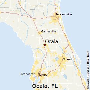 Map Of Florida Showing Ocala – Map Vector