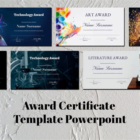 Award Certificate Template Powerpoint – MasterBundles