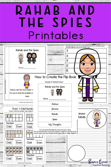 Rahab and the Spies Printables - Simple Living. Creative Learning