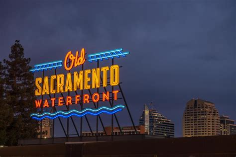 Old Sacramento Waterfront Iconic Sign - Old Sacramento Waterfront