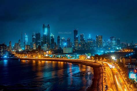 Mumbai at night by Rahul Vangani [1080x720] | Mumbai city, India photography, City sketch