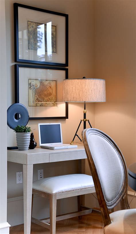 Beautiful Small Desk Office in the Family Room of a Westside Vancouver ...