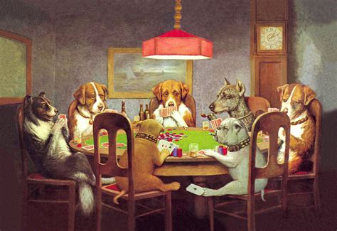 Dogs Playing Poker By Cassius Marcellus Coolidge Print Poster | Etsy