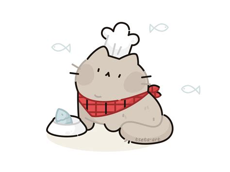 Cat chef by tseta.art on Dribbble