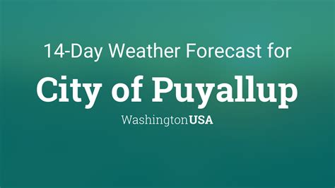 City of Puyallup, Washington, USA 14 day weather forecast