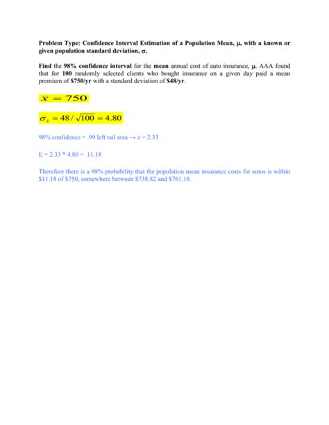 Interval Estimation