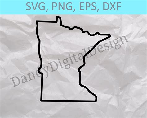 Minnesota State Outline SVG, MN Outline SVG, State Outline, Cricut or Silhouette Cut Files - Etsy