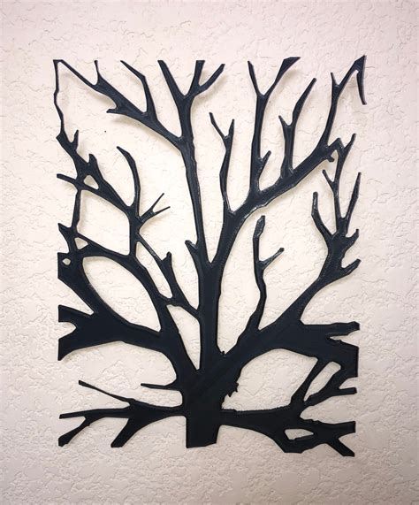 3D printed tree wall art. | Etsy