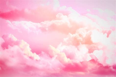 Free Vector | Watercolor sugar cotton clouds background