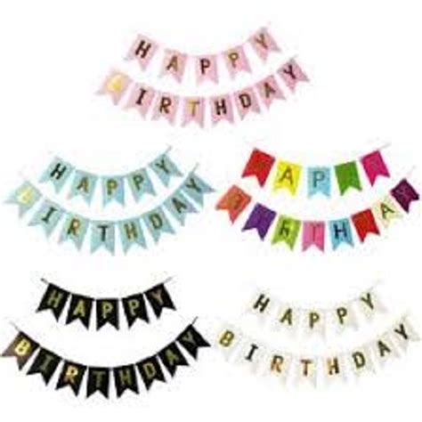 Happy Birthday Paper Banner – Partycare.lk