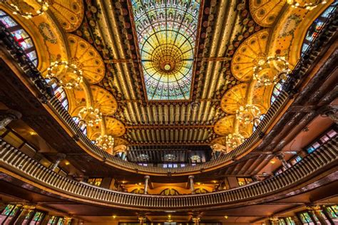 Palace Of Catalan Music Interior Stock Image - Image: 59142975