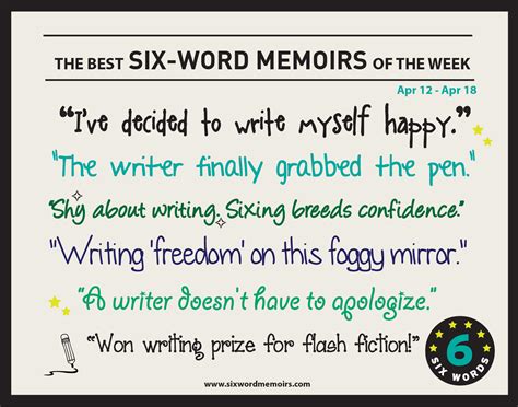 “Shy about writing. Sixing breeds confidence.” Best Six-Word Memoirs Of The Week – Six-Word Memoirs