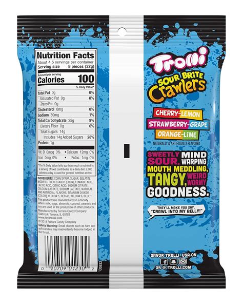 Trolli Sour Worms Nutrition Facts - Nutrition Pics