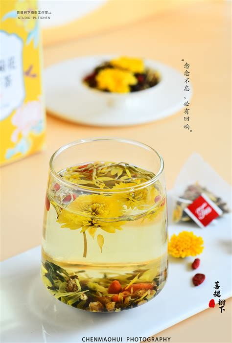 菊花决明子茶_摄影师陈茂辉-站酷ZCOOL