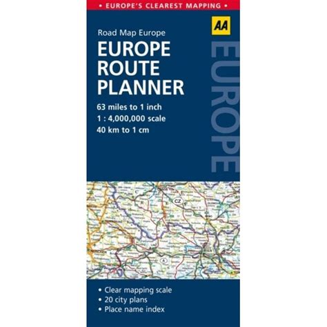 Europe Route Planner: AA Road Map Europe