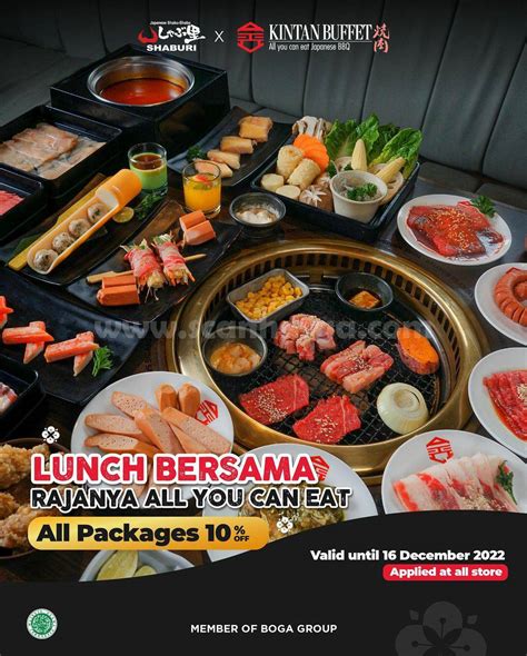 Promo SHABURI & KINTAN BUFFET – Diskon 10% semua paket All You Can Eat ...