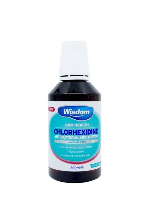 Wisdom Gum Health Chlorhexidine Antibacterial Mouthwash 300ml