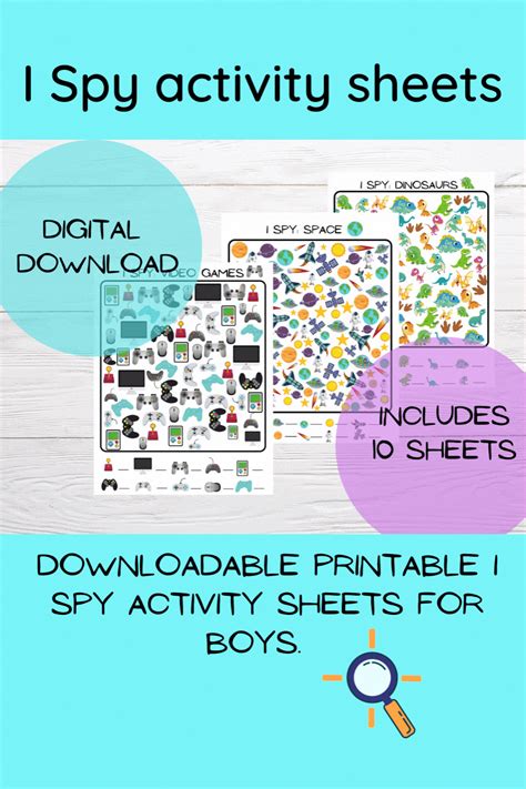 10 I spy activity sheets to print out for little ones. Dirt Bike Party ...