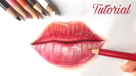 How To Draw Lips | Colored Pencil Tutorial - YouTube