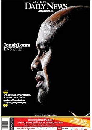 Jonah Lomu dominates front pages as New Zealand press pay tribute icon ...