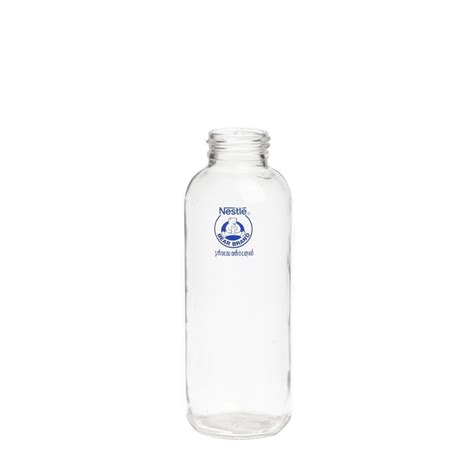 Clear Frosted Round Empty Wholesale Customized 300ml Glass Water Bottle ...