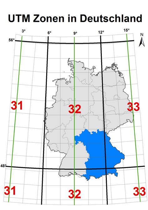 UTM Zone Map Germany - Nehru Memorial