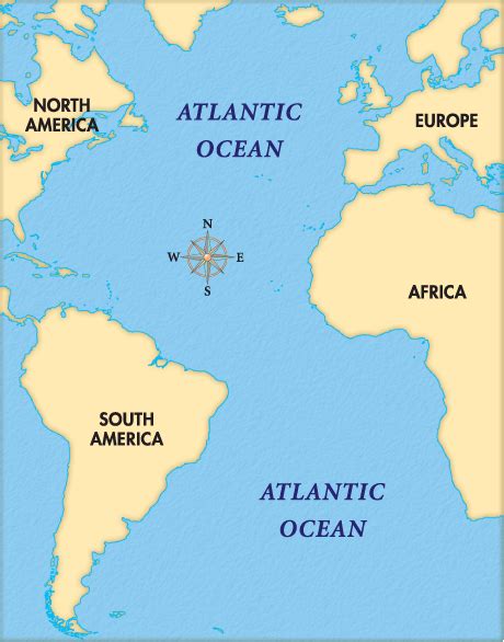 Map Of Atlantic Ocean