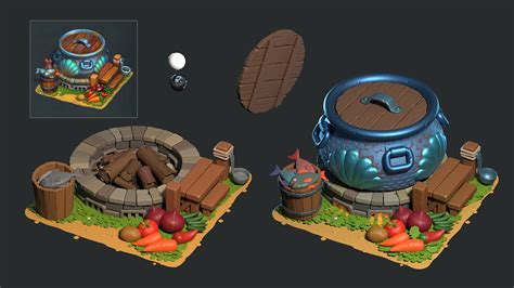 Fish Soup Cauldron WIP :: Behance