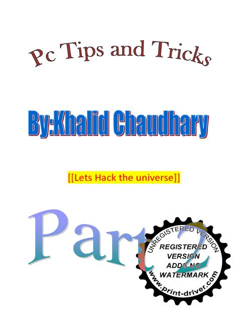 PC Tips and Tricks Part-2 | PDF