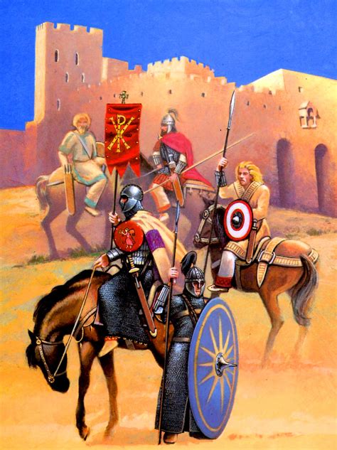 Byzantine general Narses' troops before Rome | Byzantine army, War art, Early middle ages