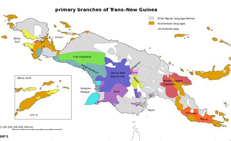 Papua New Guinea Language Map - Costa Rica On A Map