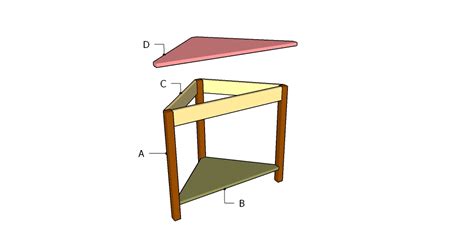 Corner Table Plans | MyOutdoorPlans | Free Woodworking Plans and ...