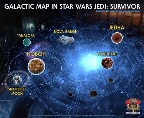 Galactic Map and Story Chapters Jedi Survivor