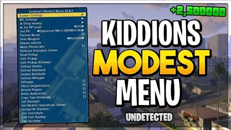 Download Kiddions Mod Menu For GTA 5 Latest Version