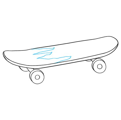 How to Draw a Skateboard - Really Easy Drawing Tutorial