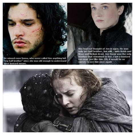 Jon Snow (Kit Harrington) and Sansa Stark (Sophie Turner). Finally! A ...