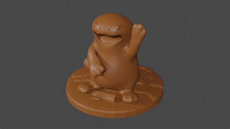 Pokemon inspired, Quagsire, Tabletop DnD miniature by ...