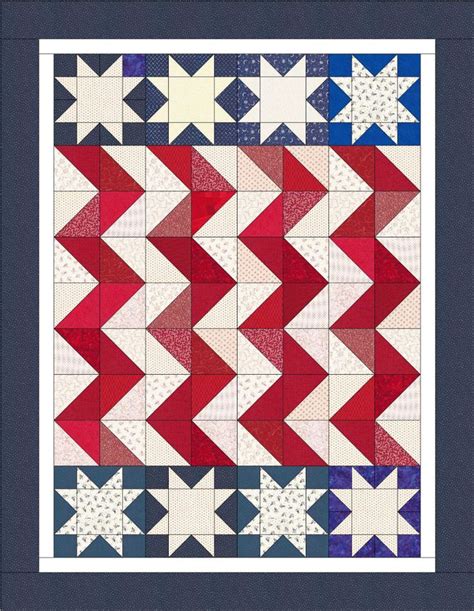 Waves of Liberty Free QOV patterns | Patriotic quilts, Quilts, Flag quilt