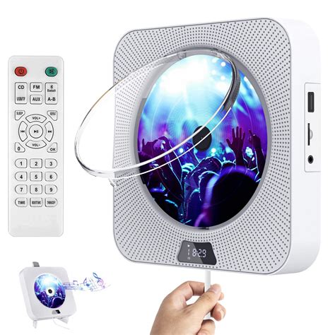 Buy Portable CD Player with Bluetooth, Wall able CD Player with Dust ...