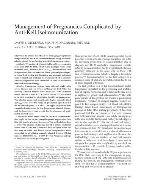 Anti-kell antibody | Tissue (Biology) | Pregnancy