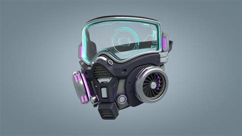 Cyberpunk Gas Mask Gasmask Model - TurboSquid 1588729