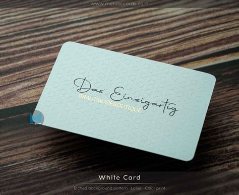 Engraved metal business cards - MetalicCards